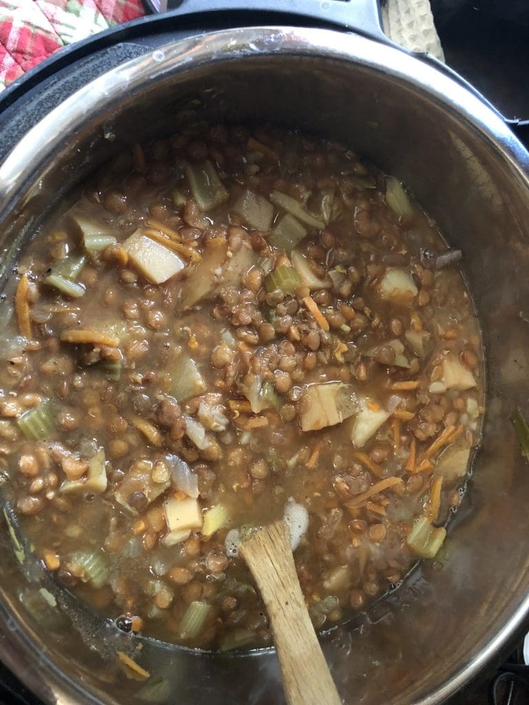 Instant pot Lentil Stew
