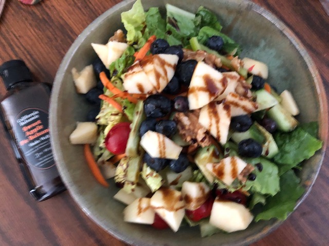 Sweet Apple Pie Balsamic Salad with Apples