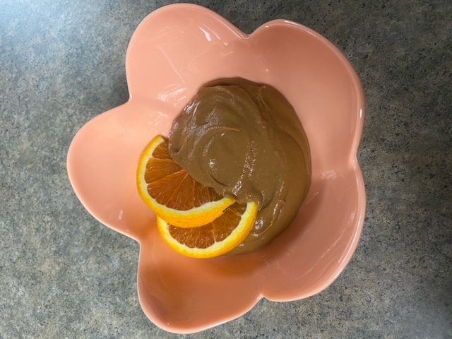 Chocolate Orange Spice Sweet Potato Pudding